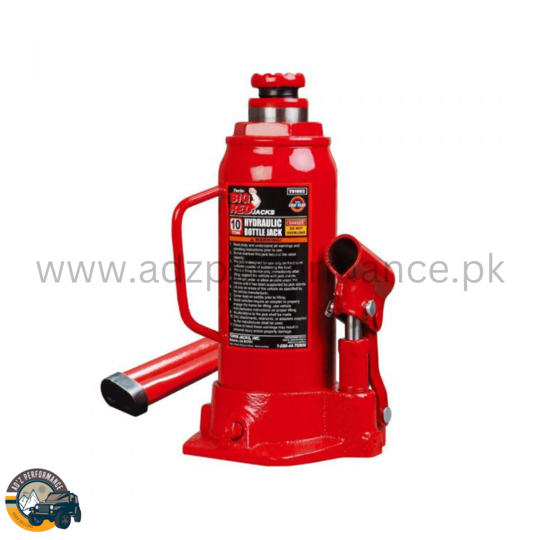 BigRed Hydraulic Bottle Jack 10 Ton Capacity