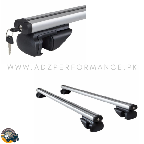 Universal Car Roof Top Cross Bar Rack For Side Rails With Lock SUV 4×4 Jeep