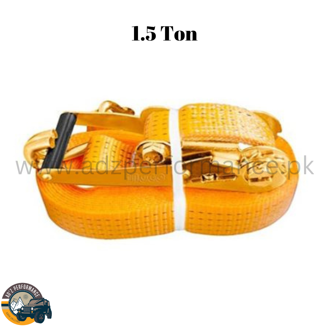 Rachet Strap 1.5 Ton Tie Down J Hook For Trucks Cars Motorcycles