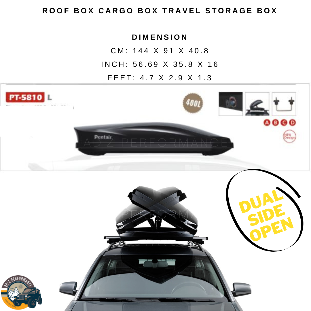 Roof Box Storage Box Travel Storage Box Car Jeep 4×4 Pentair Medium PT5810L