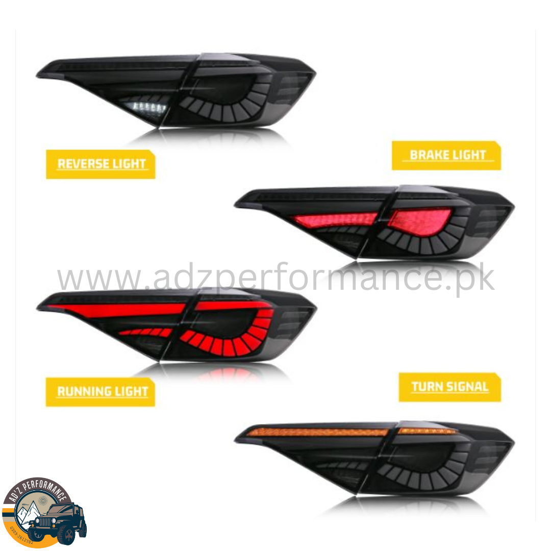 Rear Lamps Tail Lights Back Lights Smoke Snake Style Honda Civic 2023