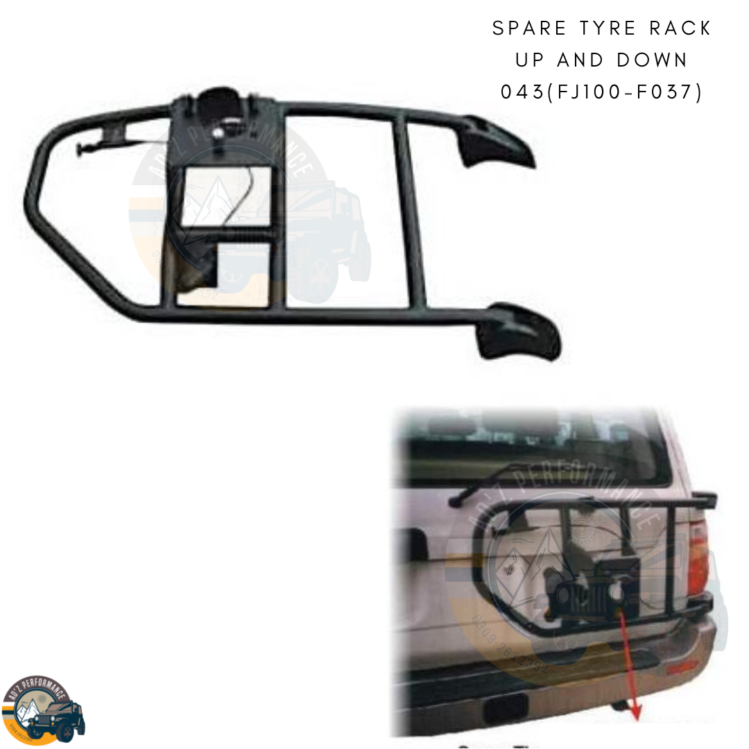 Spare Tyre Wheel Rack (Up and Down) 043(FJ100-F037) Toyota Land Cruiser 100 Series FJ100 J100