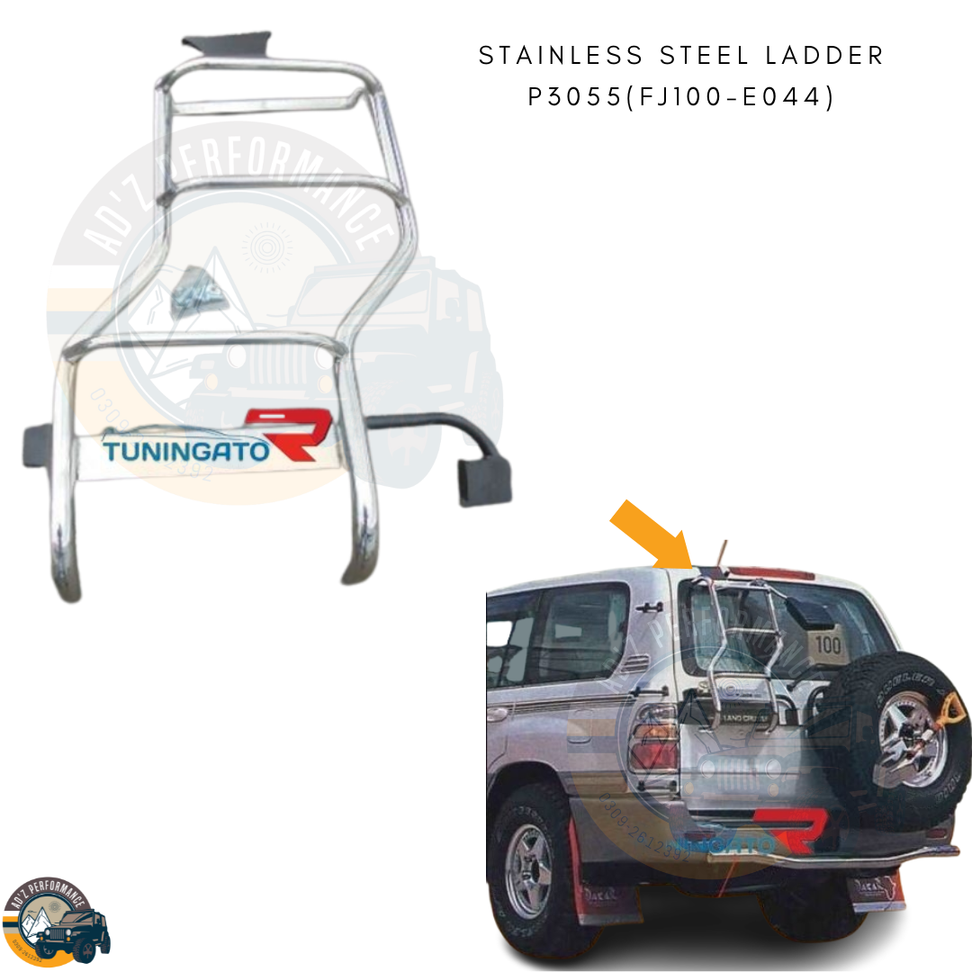 Stainless Steel Rear Ladder P3055(FJ100-E044) Toyota Land Cruiser 100 Series FJ100 J100
