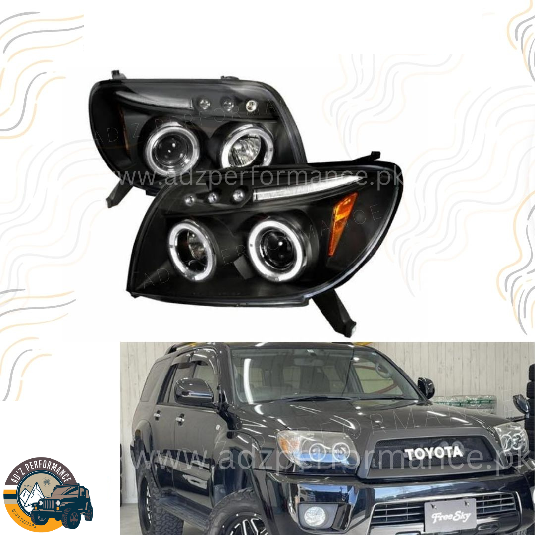 Head Lamps Head Lights Projector Smoke Toyota Surf 2005