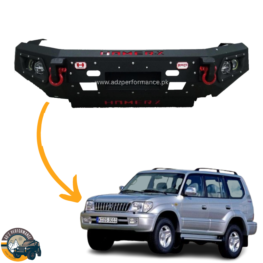 Hamer Metal Front Bumper For Toyota Prado FJ90 J90 1996-2002